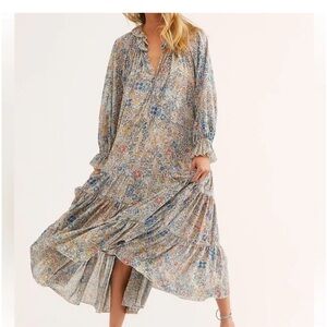 Feeling Groovy Free People Floral Maxi Dress